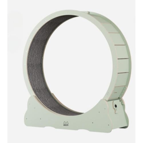 キャットホイール 車輪 大サイズ 室内用キャットホイール 猫用爪とぎ 自走式キャットホイール EnergyDeer 内蔵ロック装置 TPE静音ローラー 室内用ランニングマシン 交換可能 室内猫の運動不足解消 低騒音 組み立て簡単 室内用 (XL,A) (S