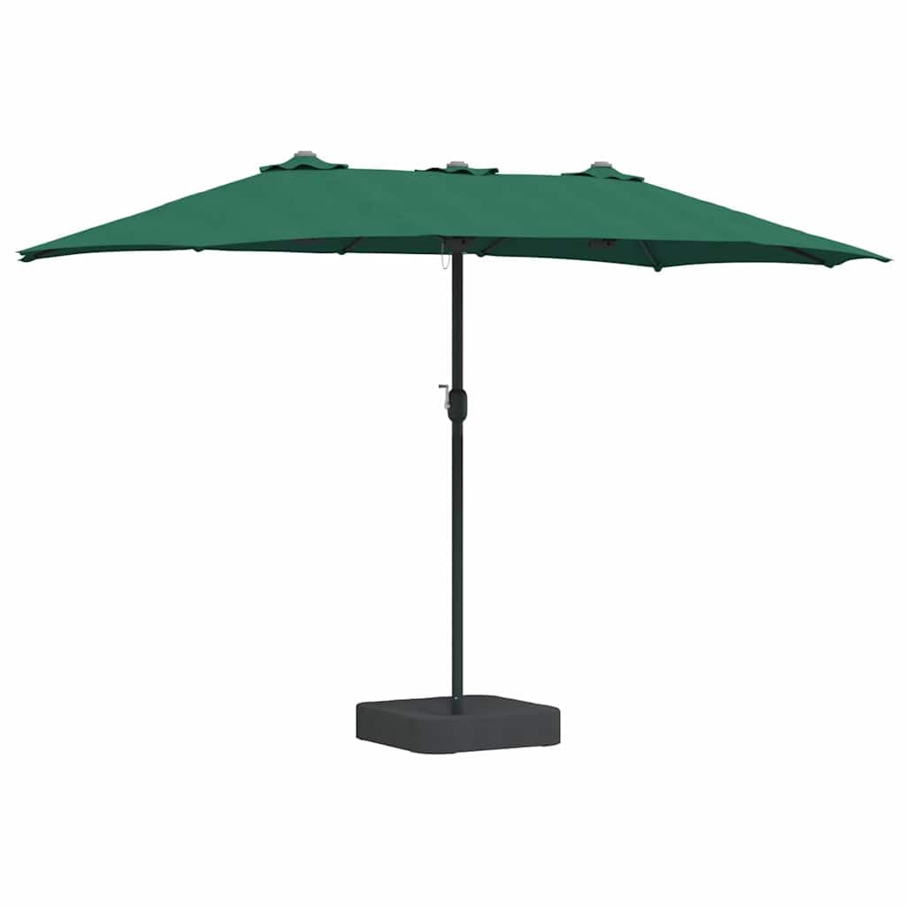 Sombrilla de jardín de 385 x 209 cm con lona de poliéster y diseño moderno