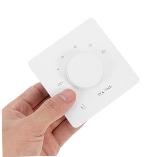 Interruptor de audio de pared blanco con regulador de volumen de 5 niveles PRETYZOOM 5