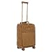 Produktbild Bric's Trolley Life Kollektion, Handgepäck-Koffer mit Reißverschlusstaschen und 4 Rollen, Wildlederoptik, Maße: 37x55x23, Camel