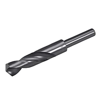 uxcell Reduced Shank Drill Bit 20mm High Speed Steel HSS 6542 Black ...