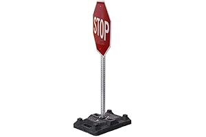 30" Stop Sign with Stand, Portable Stop Sign for All-Weather Visibility