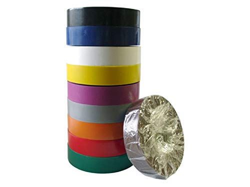 Kable Kontrol PVC Electrical Tape - 66 Feet Length -18 mm Wide (10 Pcs/pack - Grey)