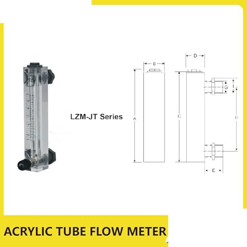 Rotamètre acrylique LZM-20T pour mesure de débit gaz et eau - 4