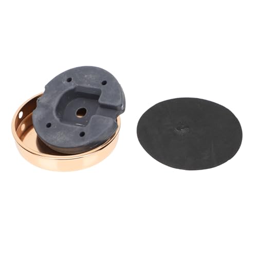 FIXOSHEE Goldfarbener Lampenfuß Metall Bodenplatte für Steh Tischlampen Stabile Runde Basis Langlebiges Zubehör für Wohnzimmer Schlafzimmer Büro Polierte Oberfläche Praktisches