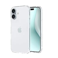 Captor Cover iPhone 16, Custodia Trasparente in Silicone Morbido, Protezione Fotocamera, Anti-Ingiallimento, Flessibile e Resistente per iPhone 16 Cover (Bordi Rialzati)