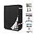 Alickwang Outdoor TV Cover 50 Inch Weatherproof, Heavy-Duty 600D Polyester Weatherproof & Tear-Resistant With Zippered TV TV Stand Cover For Mobile TV Carts With Floor Stand Base.50 L x 20" W x 55" H