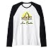 Avo Cardio heart fitness cardio sport rower vegan vegetarian Raglan Baseball Tee