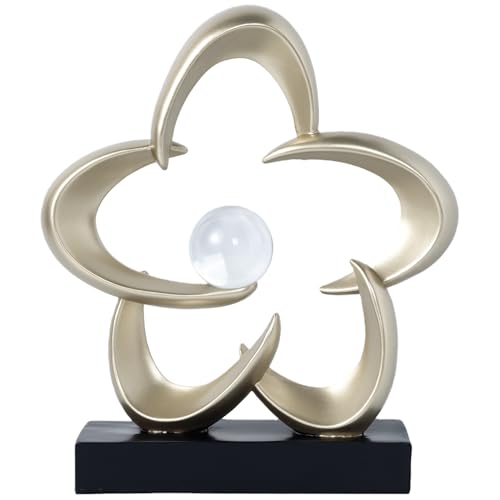 Escultura Decorativa de Arte Abstracto HODESunPure en Resina