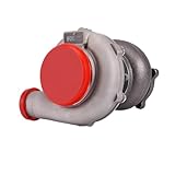 ROROAK Car Turbo GT30 GT3037 GT3076 4 Bolts Flange A/R 0.6 0.82 Water Cool Universal Turbocharger for All 4/6 Cyl 2.5L-3.0L Engines High Performance Turbocharger for Enhanced Engine Power