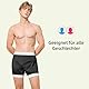 Carer 2 Stück Inkontinenz-Auslaufsichere Unterwäsche Boxershorts für Erwachsene Plastik-Windelhülle Waschbare Wiederverwendbare Wasserdichte Inkontinenzunterwäsche Boxershorts Unisex Schwarz Größe L