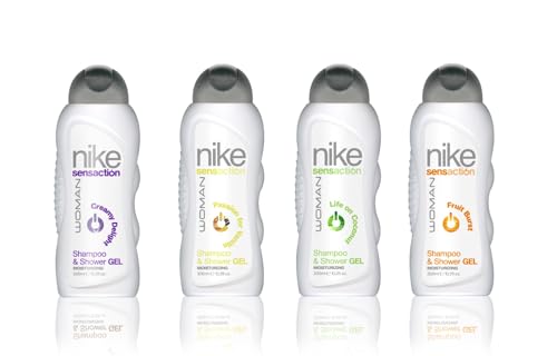 Image of Nike Passion for Vanilla 2-in-1 Shampoo & Shower Gel - 300ml: Indulgent Cleanse for Hair & Body