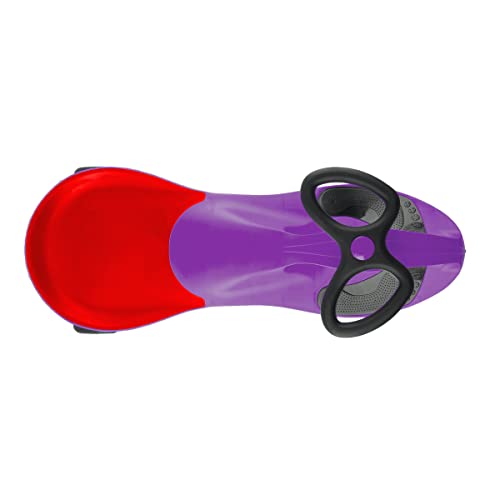 Image of Wiggle Car Ride On Toy - No Batteries, Gears or Pedals - Twist, Swivel, Go - Outdoor Ride Ons for Kids 3 Years and Up by Lil' Rider (Purple)