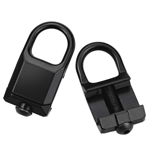 CENPEK 2 Stück 20mm Schiene Sling Adapter, Sling Mount Adapter Schienengurt-Adapter für abnehmbare Gurt-Montageplatte für 20 mm Picatinny-Schienen, Clip-On-Schnellspanner-Adapter-Befestigung