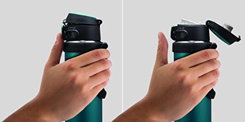 Image of Zojirushi SM-QHE48GK, Flip-and-Go Stainless Mug, 16-Ounce, Teal