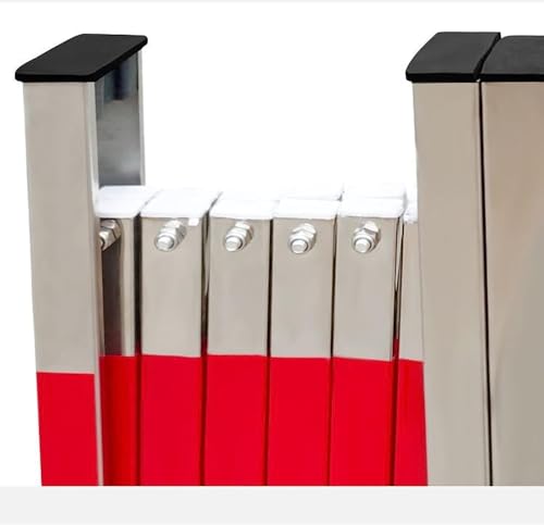 Barrière de circulation rétractable jaune et noire pour délimitation de zone - 5