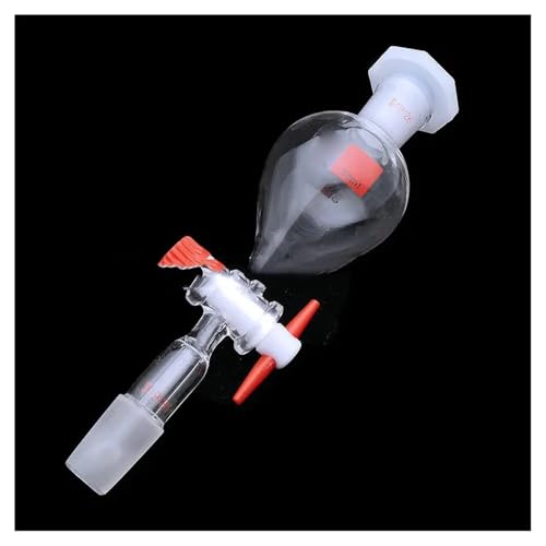 ガラス製品 実験器具 1PCS 25mlから1000ml 19# 24# ボール型ボロ3.3ガラス実験室分液漏斗ピストン付き(125ml 24x24)