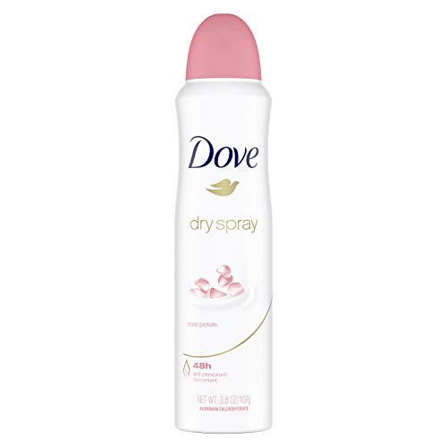 DOVE MEN + CARE Dry Spray Antiperspirant Deodorant Rose Petals 3.8oz. provides up to 48 hours of antiperspirant protection