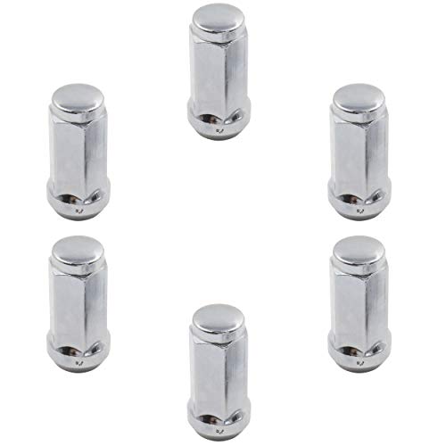 Wheel Accessories Parts Set Of 24 Chrome 14X2 Lug Nuts 1.90" Long Closed End Bulge Acorn Cone Seat M14X2.0 Thread, 19Mm (3/4") Hex Wheel Lug Nut (24, Chrome) #TOP5
