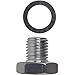 ICT Billet LS Cylinder Head Plug for Coolant Temperature Sensor Hole M12-1.5 LS1 LSX LS3 Fitting Hose Thread Fuel Oil Gas Coolant Connector Pipe End Braided Plumbing Port Fluid Aluminum 551158