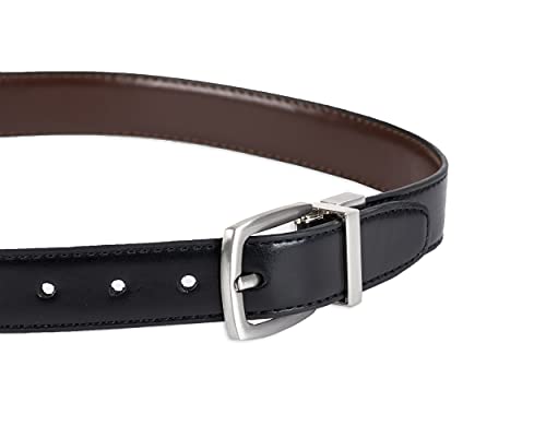 Dockers Boys’ 2-in-1 Reversible Belt – Versatile for School, Casual & Dress Wear