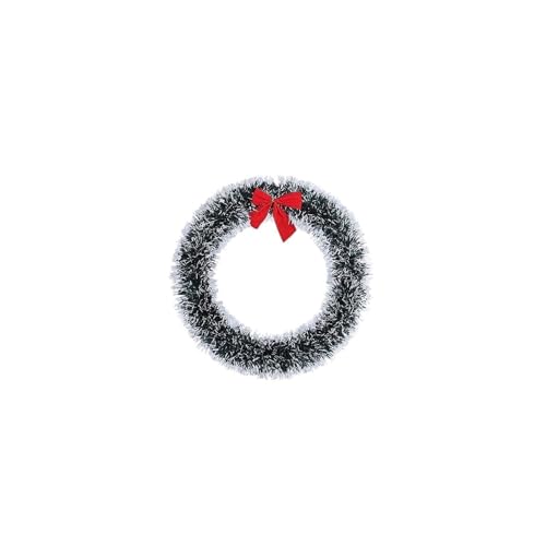 Couronne de Noël 2 pièces 25cm pour décoration de porte extérieure