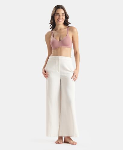 Image of Jockey JW11 Women Wirefree Padded Tencel Lyocell Elastane Stretch Full Coverage Multiway T-Shirt Bra with Adjustable Straps