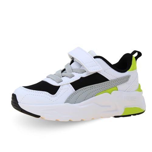 Chaussures PUMA Trinity 2 Lt AC+ PS pour enfants scratch facile tennis blanc