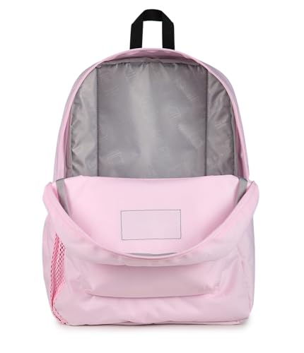Image of JanSport Cross Town Backpack - Simple Bag for Everyone with 1 Main Compartment, Front Utility Pocket - Premium Class Accessories - Pink Ice