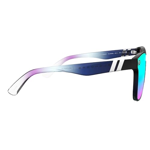 Blenders Eyewear Millenia X2 – Polarized Sunglasses – Flat, Mirrored Lens – 100% UV Protection – For Men & Women3