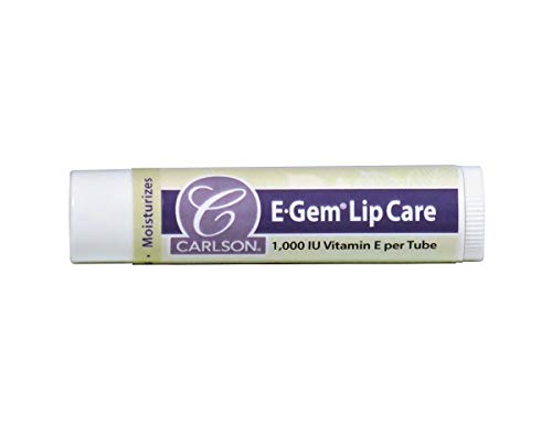 Carlson - E-Gem Lip Care, Vitamin E Lip Balm, 1000 IU Vitamin E