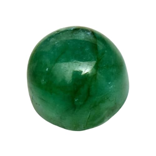Émeraude naturelle ronde cabochon en vrac 11,93 x 11,93 mm pour fabrication bijoux bague et collier