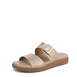 Dr. Scholl's Womens All Time Slide Sandal Golden Sand Metallic 8 M