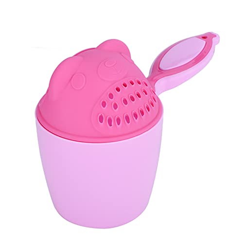 Image of ViaGasaFamido Baby Shampoo Rinse Cup, Bear Shape Bath Rinser, Green, PP Material, 8.27x4.21x5.91 Inch, for Kids 6 Months and Up
