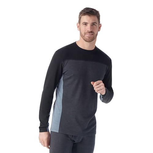 Smartwool Men's Classic Thermal Merino Base Layer Colorblock Crew