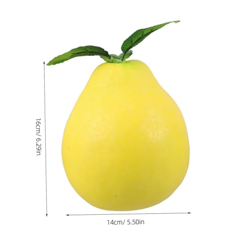 Antena de coche con divertido pomo de pomelo amarillo artificial 2