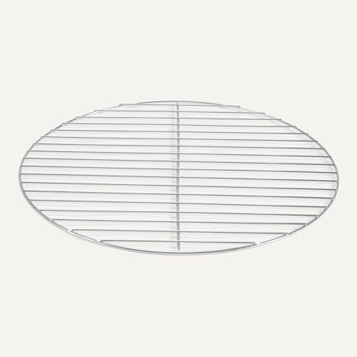 Image of Amazon Basics Replacement Cooking Grate for 16 Inch Charcoal Grill, Chrome Plated Steel Round Grilling Rack Grid, 14.7 inch, 2-Pack, Silver