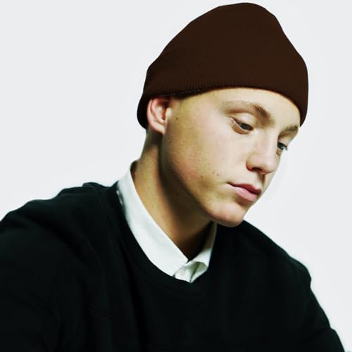 Image of Rosoz Beanie for Men Women Cuffed Knit Hat Winter Beanies Skull Cap Unisex