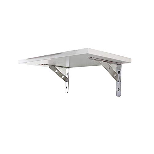 Preisvergleich Produktbild Folding table stand Edelstahl-Dreieckhalterung, Wandregalhalterung, Wandregalhalterung, Trennwandhalterung(A, 400mmx600mm+350mm)
