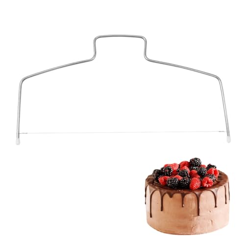 Tadipri 1 Pièce Coupe-Gâteau Coupe-gâteau En Acier Inoxydable Avec Fils De Coupe Inoxydable Couteau Gateau à Trancher Coupe Trancheur Outil Pâtisserie facilement à nettoyer
