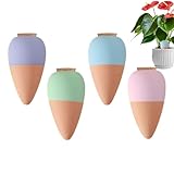 Plant WateringSpikes - 調節可能なバルブ付き植物用セルフ散水ステークス | 使いやすい自動散水システム、すべてのボトルタイプに適しており、休暇の植物ケアと一貫したソイに最適
