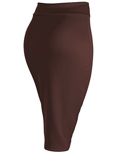 LL Womens Scuba Midi Skirt - Made in USA3