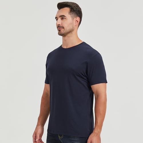 Image of netdraw Men's Ultra Soft Bamboo Viscose Cotton T-Shirt S-3XL