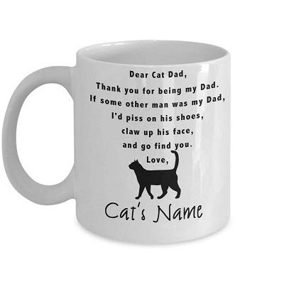 dear cat dad mug