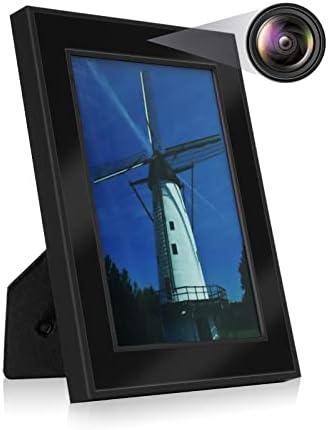 Hidden Spy Camera Photo Frame Camera, HD 1080P Frame Spy Camera Video Recorder with Motion Activated for Home Security Secret Surveillance Wireless Nanny Cam, Hidden Camera No WiFi