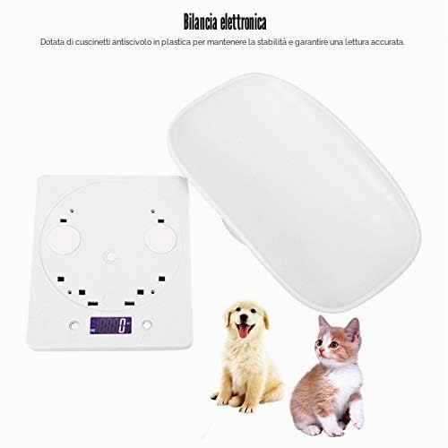 Bilancia da, Bilancia Digitale per Animali Domestici, Neonati Multifunzione per Uso Domestico per Animali Domestici Che Pesano in