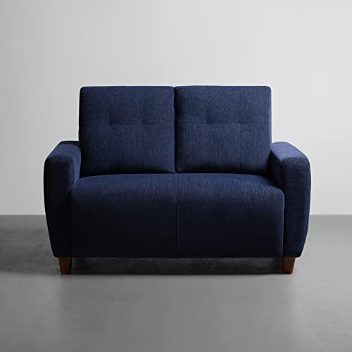 Image of Sleepyhead Yolo Designed by Duroflex - 2 Seater Sofa |Premium Fabric, Plush 3 Layer Cushioning |Modern Buttonless Tufted & Anti-Sag Comfort |Stylish & Durable |3 Years Warranty - Berry Blue