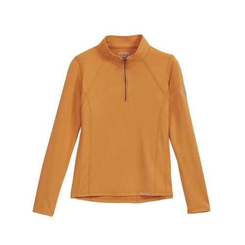 Dover Saddlery HeatBlast Kids' Long Sleeve Shirt, Color: Honey Topaz, Size: Large