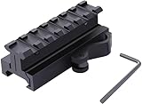 360 Tactical Picatinny Riser Mount with Q-D Quick Release, 5...