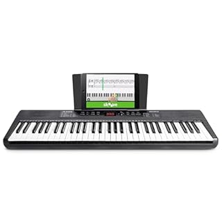 Alesis Melody 61 Keyboard Piano for Beginners with 61 Keys, Speakers, Tablet/Sheet Music Stand, 300 Sounds and Music Lessons